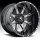 Fuel D252 Nutz 2-PC Black Machined Dark Tinted Clearcoat Truck Wheels Rims