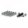 K6COS-12150GR / Gorilla Chrome Closed  Car Spline 6-Lug Kit (BULK)