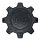 CAP-8L-B17 / Gear Alloy Gloss Black With Satin Black Overlay Bolt-On Center Cap