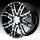 Helo HE835 835 Gloss Black w/ Machined Face Custom Rims Wheels