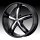 Helo HE844 844 Gloss Black w/ Chrome Inserts Custom Rims Wheels