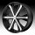 Helo HE869 869 Satin Black w/ Machined Face Custom Rims Wheels