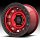 KMC KM236 Tank Beadlock Candy Red Custom Truck Wheels