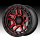 KMC KM540 Recon Machined Gloss Black Red Tint