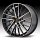 KMC KM697 Newton Machined Black Tinted Clearcoat