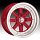 Konig B Bomb BM Gloss Red w/ Machined Lip Custom Rims Wheels
