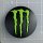 LENS-648B-6-MG / Monster Energy Satin Black Pop-Out Center Cap