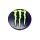 LENS-648B-6-MG / Monster Energy Satin Black Snap-In Center Cap