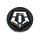 LENS-TIS-B18 / TIS-B18 Gloss Black Snap-In Center Cap
