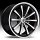 Lexani CVX-55 Flat Black Machined w/ Stainless Steel Chrome Lip