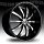 Lexani LSS-10 Gloss Black Machined w/ Machined Accent