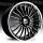Lexani LSS-11 Gloss Black Machined w/ Stainless Steel Chrome Lip