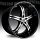 Lexani LSS-5 Gloss Black Machined w/ Machined Accent