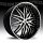 Lexani LX-10 Gloss Black Machined w/ Stainless Steel Chrome Lip