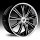 Lexani LX-19 Snyper Gloss Black Machined w/ Stainless Steel Chrome Lip
