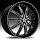 Lexani LX-20 Gloss Black Machined with Pinstripe Custom Rims Wheels