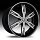 Lexani LX-30 Gloss Black Machined Black Lip