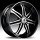 Lexani LX-7 Gloss Black Machined w/ Pinstripe Custom Rims Wheels