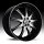 Lexani LX-9 Gloss Black Machined w/ Machined Accent