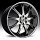 Lexani LX-9 Gloss Black Machined w/ Stainless Steel Chrome Lip Custom Rims Wheels