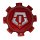 CAP-544RTM-8-TIS / TIS Gloss Red Bolt-On Center Cap