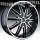 Veloche Tork 995 Black Machined Custom Rims Wheels