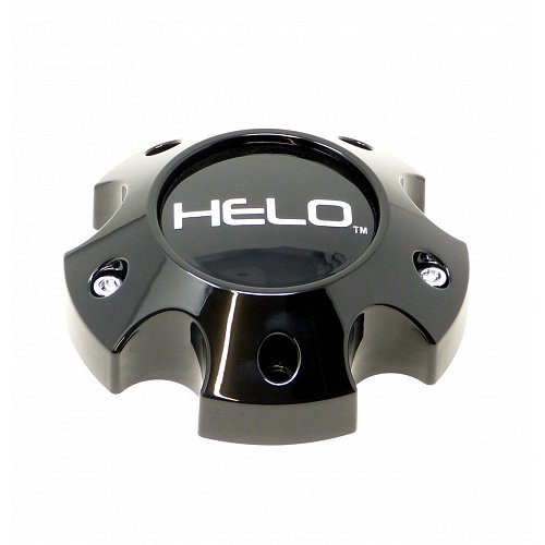 1079L133HE1GB-H39 / Helo Gloss Black 5-Lug Bolt-On Center Cap 1