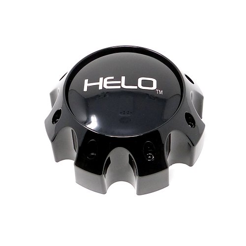 1079L170HE1GB / Helo Gloss Black 8-Lug Bolt-On Center Cap 1