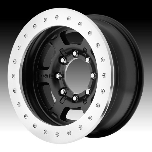 ATX Series AX757 Chamber Black Teflon® True-Beadlock Custom Wheels Rims 1