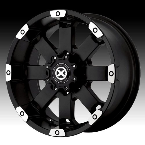 ATX Series AX185 185 Crawl Matte Black Machined Custom Rims Wheels 1