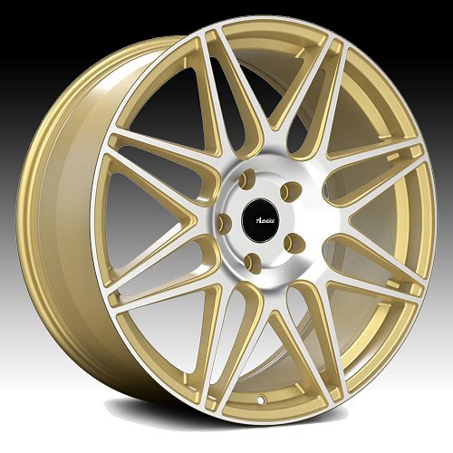 Advanti Racing CL Classe Machined Gold Custom Wheels Rims 1