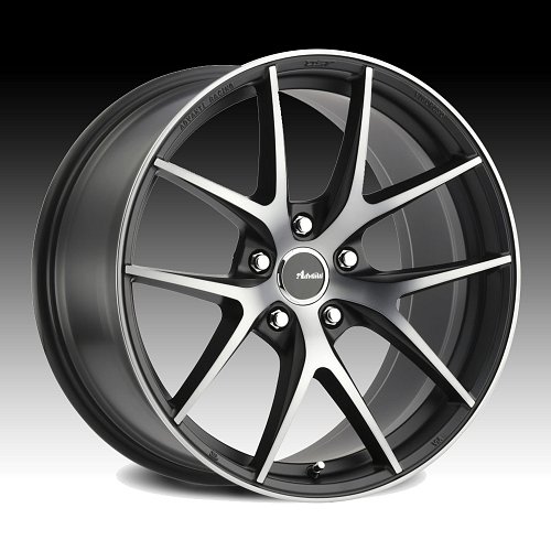 Advanti Racing VI Vigoroso Machined Black Custom Wheels Rims 1