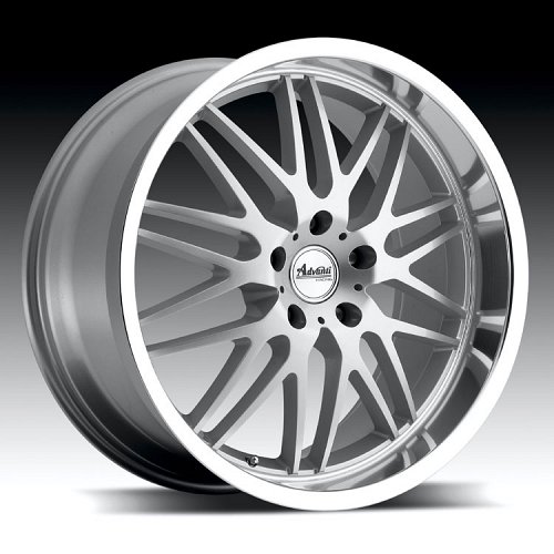 Advanti Racing A4 Kudos Silver w/ Machined Lip Custom Wheels Rims 1