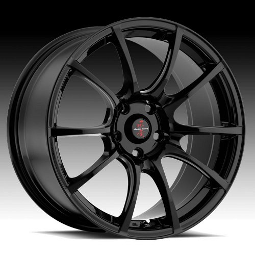 Advanti Racing V3 Vago Gloss Black w/ Ball Milled Accents Custom Rims Wheels 1
