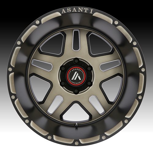 Asanti Off Road AB809 Matte Black Machined DT Custom Wheels Rims 2