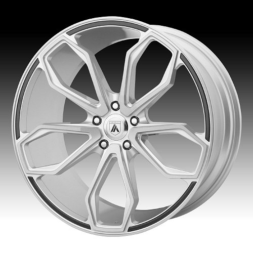 Asanti Black Label ABL-19 Brushed Silver Custom Wheels Rims 1