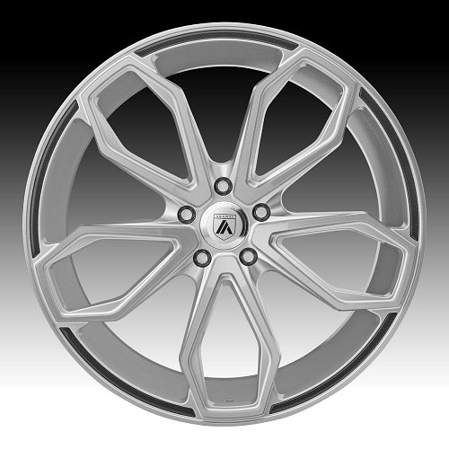Asanti Black Label ABL-19 Brushed Silver Custom Wheels Rims 2