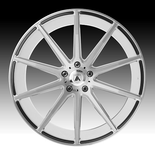 Asanti Black Label ABL-20 Brushed Silver Custom Wheels Rims 2
