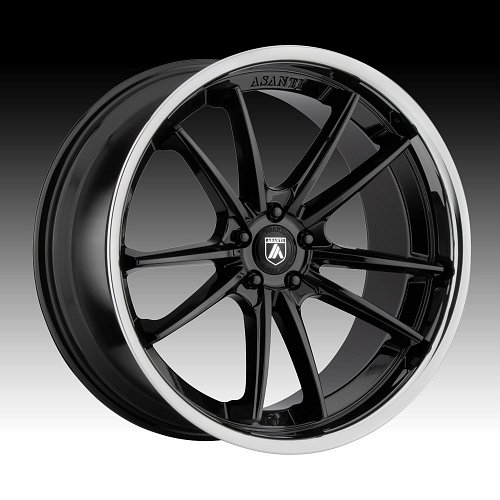 Asanti Black Label ABL-23 Gloss Black Custom Wheels Rims 1