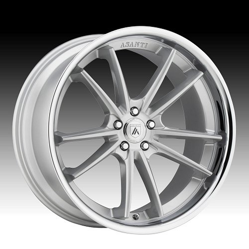 Asanti Black Label ABL-23 Brushed Silver Custom Wheels Rims 1