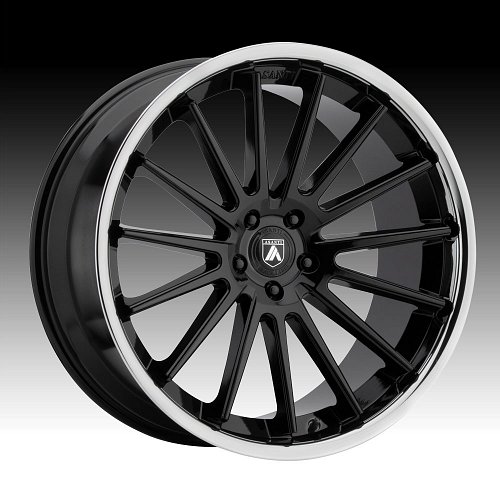 Asanti Black Label ABL-24 Gloss Black Custom Wheels Rims 1