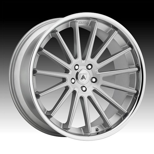 Asanti Black Label ABL-24 Brushed Silver Custom Wheels Rims 1
