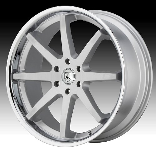 Asanti Black Label ABL32 Kaiser Brushed Silver Custom Wheels Rims 1