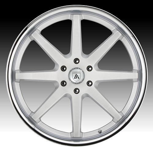 Asanti Black Label ABL32 Kaiser Brushed Silver Custom Wheels Rims 2