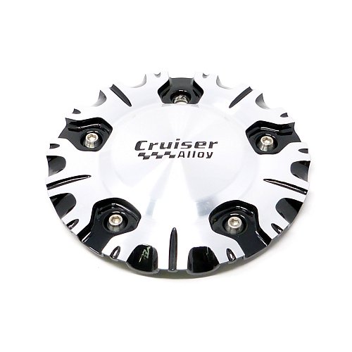 CAP-910MBR / Cruiser Alloy 910MB Attack Machined Black RWD Bolt On Center Cap 1