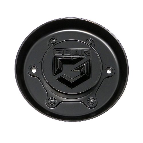 CAP-GA6-B19 / Gear Alloy Black Bolt-On Center Cap 1