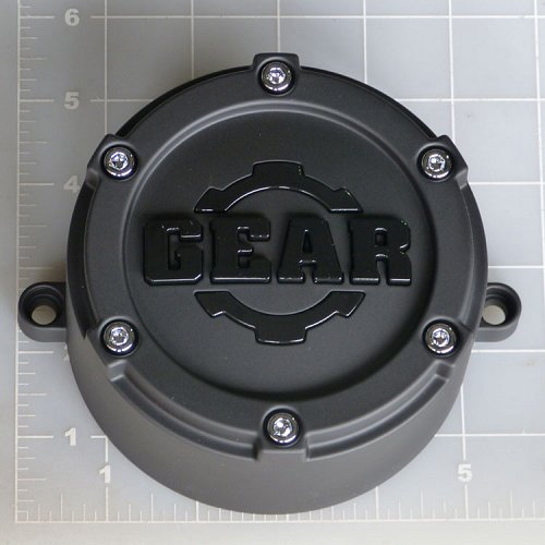 CAP-6L-M14 / Gear Alloy Satin Black Bolt-On Center Cap 1
