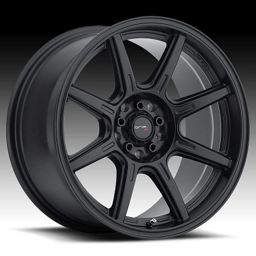 Drifz 308B Spec-R Satin Black Custom Wheels Rims 1