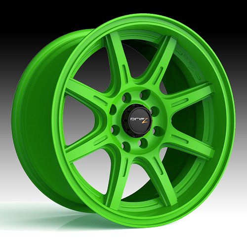 Drifz 308LG Spec-R Gloss Lime Green Custom Wheels Rims 1
