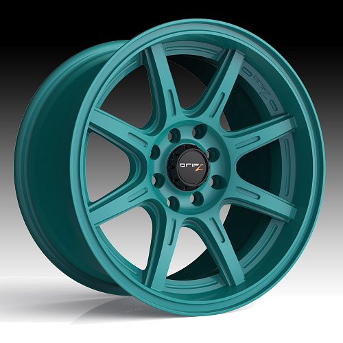 Drifz 308TG Spec-R Gloss Teal Green Custom Wheels Rims 1